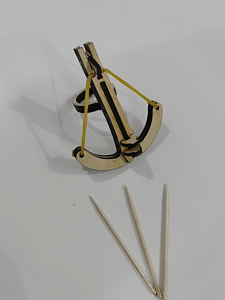 Finger Crossbow | Wooden Toothpick Shooter