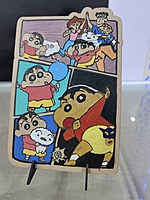 Wooden Cartoon Portrait Coloring Board