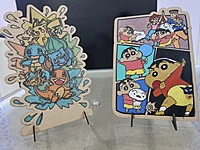 Wooden Cartoon Portrait Coloring Board