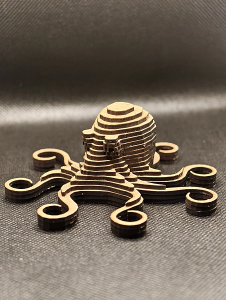 Layered 3D Model : Octopus