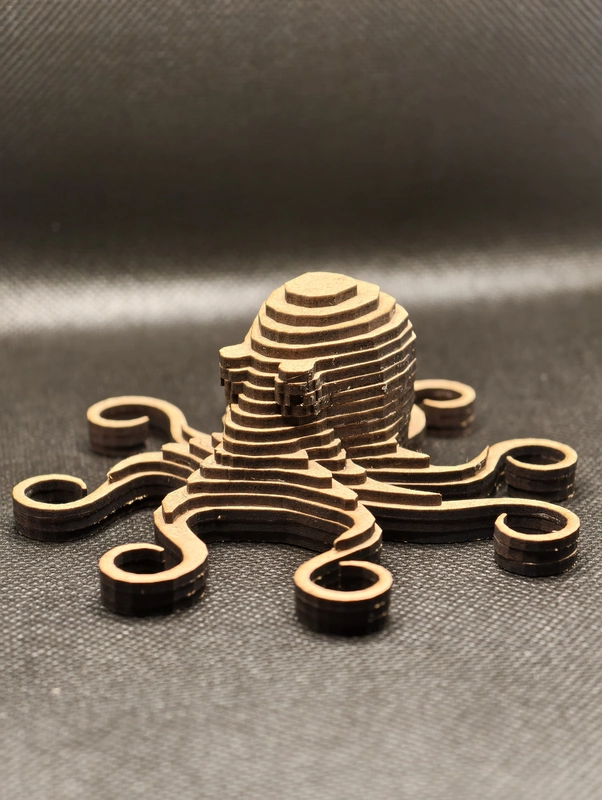 Layered 3D Model : Octopus