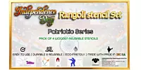 Independence Day Rangoli Stencil : Patriotic Series
